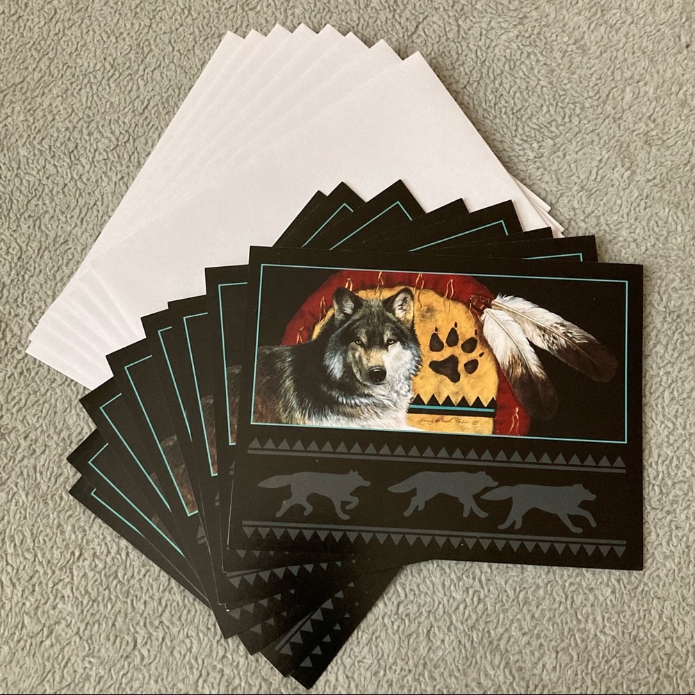 NWOT Wolf Notecards set